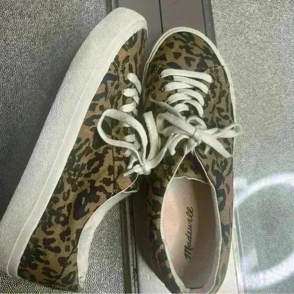 Madewell Shoes - Madewell Sidewalk Low Top Leopard Cheetah Print 
 Sneaker Shoes